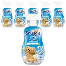 Snuggle 熊寶貝 藍色火花清新Plus織物除臭劑 正裝, 6個, 470ml