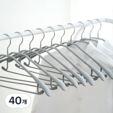 JMIL 簡約防滑西裝衣架, 淺灰色, 40個