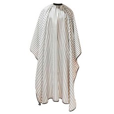 4M4U 條紋理髮廳剪髮圍布 145 x 165 cm, 棕色, 1個