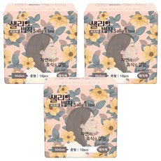 샐리의법칙 시그니처 매직퀵 생리대, 중형, 10개입, 3개