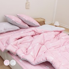 CHOUETTROOM 小狗印花薄被, 粉色