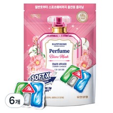 HAPPYHOME Power Capsule 多效合一洗衣膠囊 Softex 白麝香, 6個, 30入
