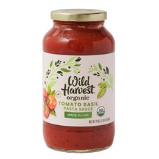 Wild Harvest 番茄羅勒義大利麵醬, 1個, 680g