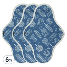 위즐리 면 생리대, 대형, 3개입, 6개
