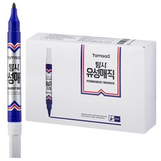 탐사 유성매직 둥근닙, 블루, 12개