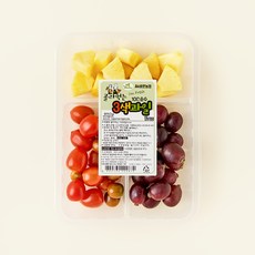 All바른농장 골라먹는 3색과일 파인애플 + 포도 + 자달토마토, 1세트