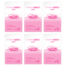 오늘부터 슬림핑크 복숭아맛, 120g, 6개
