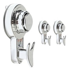 마켓감성 흡착 후크 걸이, 실버, 3개