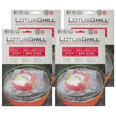 LOTUSGRILL 燒烤食物袋 鋁箔袋 8入, 24 x 35cm, 4盒