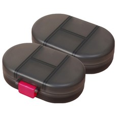 特別商店 便攜式旅行藥盒 神秘黑, 2個