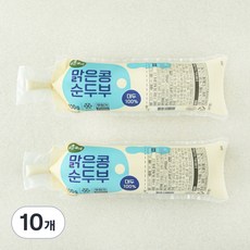 맑은물에 맑은콩 순두부, 400g, 10개