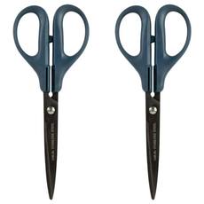 UdiLife 優的生活大師 AY嘎多鍍鈦超銳利文具剪, 深藍色, 2把