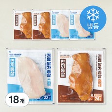 한끼통살 닭가슴살 저염 믹스 (냉동), 100g, 18개, 1개입