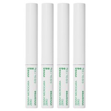 이니스프리 스키니 꼼꼼 마스카라 Zero 3.5g, 2호 브라운, 4개