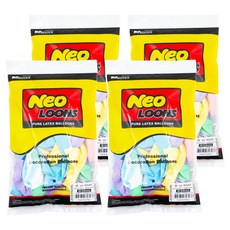 네오룬스 파스텔 매트 어소트먼트 50개입, 파스텔 매트 혼합, 4개