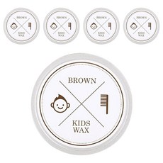 브라운 키즈 헤어왁스, 55g, 5개