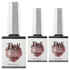 Deli Beauty 糖漿色凝膠指甲油, SY17 焦糖玫瑰, 10ml, 3個