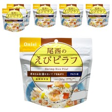 Onisi 尾西 沖泡即食飯 蝦仁風味, 100g, 6包