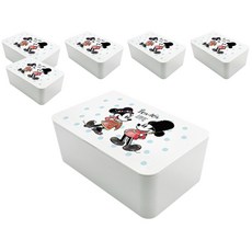 收納王妃 迪士尼濕紙巾盒 188 x 122 x 75mm, 英國米奇米妮, 6個