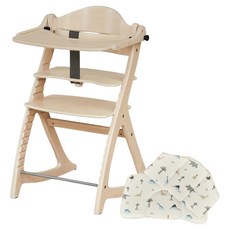 야마토야 스쿠스쿠GL 유아 트레이 + 쿠션 세트 고객직접설치, 화이트워시(트레이), 디노(쿠션)