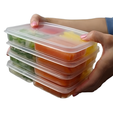 DailyPick 四格小型透明保鮮盒, 4個, 單品