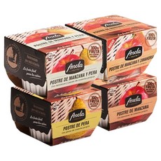 Anela 鮮果泥綜合組, 蘋果口味+胡蘿蔔口味+水梨口味+蘋果水梨口味, 800g, 1組