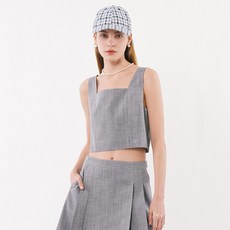 OLIVE DES OLIVE 女款撞色車線細肩帶背心