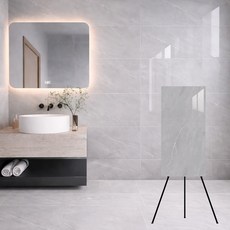 온아름 타일 시트지 붙이는 주방 욕실 대리석 스티커 벽지 10P, 그레이마블