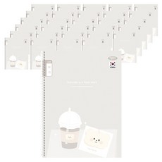 PENPIA 1 000小學線圈筆記本 10格書寫 公用, 隨機出貨, 30個