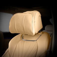 AIMBAN 汽車用第1排頭枕 LITE 頸枕, 1個, 馬鞍棕