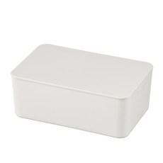 무인양품 입구가 넓어 꺼내기 편리한 물티슈 케이스19 x 12 x 7 cm 4550512993797, 화이트 그레이, 1개