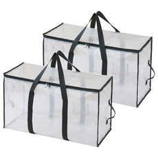 小麥購物 防水棉被搬家袋 M款 C579 236g, 透明色, 2個