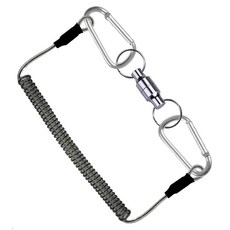 Silvercast 磁力扣彈簧失手繩, 1個, 銀金屬