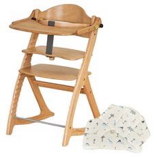 야마토야 스쿠스쿠GL 유아 트레이 + 쿠션 세트 고객직접설치, 내츄럴(트레이), 디노(쿠션)