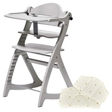 야마토야 스쿠스쿠GL 유아 트레이 + 쿠션 세트 고객직접설치, 그레이(트레이), 플라워(쿠션)