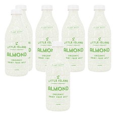 LITTLE ISLAND 紐西蘭小島 有機植物奶 有機低醣杏仁奶, 1L, 6瓶