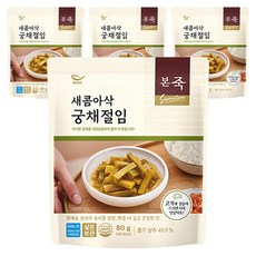 본죽 새콤아삭 궁채절임, 4개, 80g