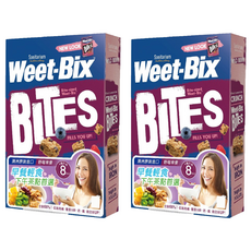 Weet-Bix 澳洲全穀片Mini 野莓, 營養豐富早餐食品, 添加莓果 酸甜美味, 顆粒麥片 可直接食用或沖泡牛奶, 500g, 2盒