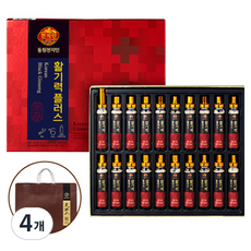 천지인 활기력 플러스 20p + 쇼핑백, 400ml, 4개