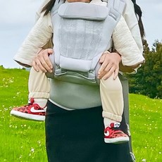 pov 프리아핏 Air 多功能合一嬰兒揹帶, 灰色