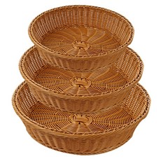 Ants 多用途排水圓形木製籃子組合, 棕色