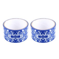 레트로 인테리어 DIY 장식 롤 테이프 15m, C 블루(히비스커스), 2개