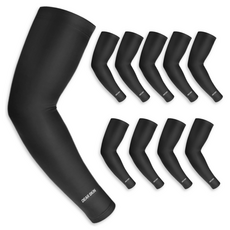 디어스킨 자외선 차단 심리스 쿨토시, 블랙, 10세트