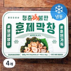 청춘불판 훈제막창(냉동), 300g, 4개
