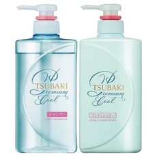 TSUBAKI 思波綺 涼感薄荷洗髮精 490ml+護髮素 490ml組合, 1套