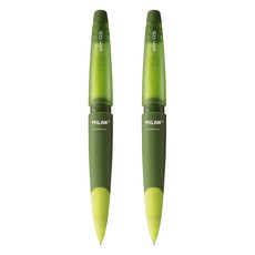 MILAN CAPSULE 繽紛果凍自動鉛筆 HB 芥末綠, 0.5mm, 2支