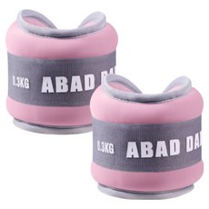 이벤리브 손목 발목 중량밴드 모래주머니 2P, 핑크, 0.3kg