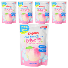 pigeon 貝親 桃葉泡泡浴露 補充包, 400ml, 5包