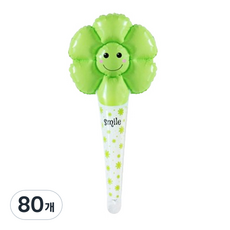 마켓감성 데이지 풍선막대, 그린, 80개