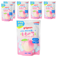 pigeon 貝親 桃葉泡泡浴露 補充包, 400ml, 6包